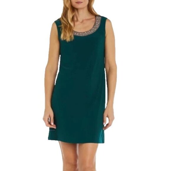 R & M Richards Jacket Dress 10P Pine Green Wedding Party Cruise NEW - Picture 4 of 16